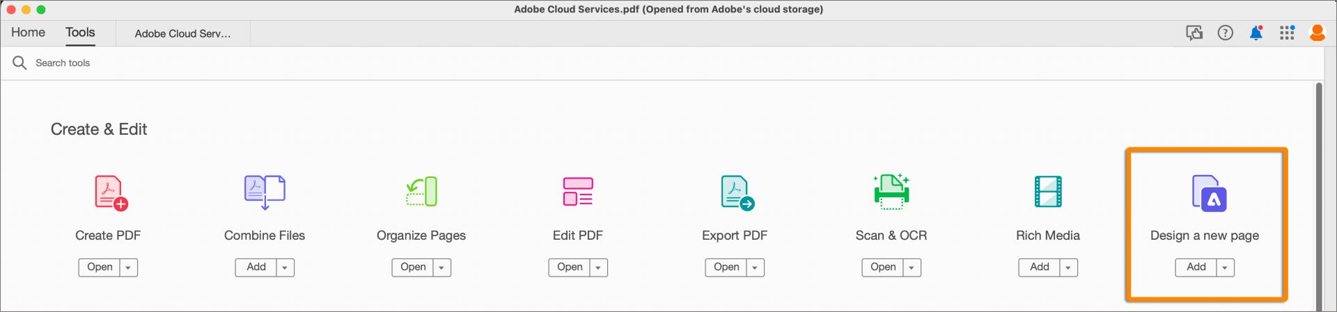 Narzędzie Dodaj stronę niestandardową