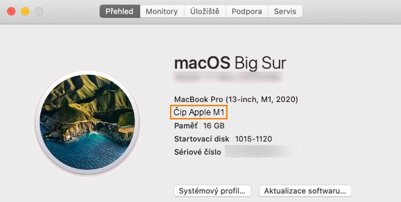 Zjistěte, který čip váš počítač Mac využívá