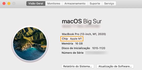 Descubra qual chip o Mac usa