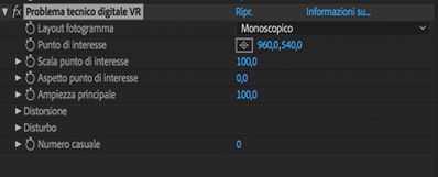 Impostazioni di Problema tecnico digitale VR