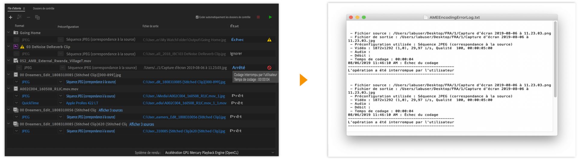 Journal d’affichage