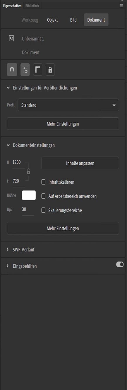 Eigenschafteninspektor für Dokumente