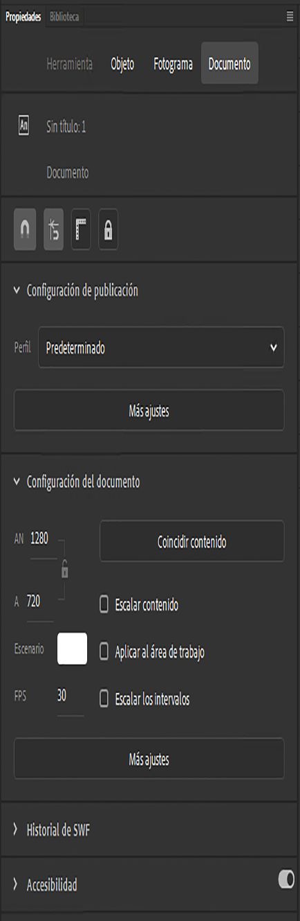 Inspector de propiedades de documento