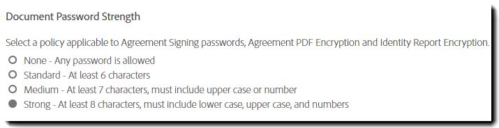 Forza password documento