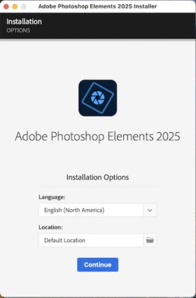 Installationsprogram til Photoshop Elements 2024