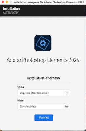 Installationsprogram för Photoshop Elements 2024