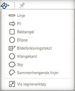 Menyen Tegneverktøy i Acrobat