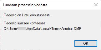 Luodaan prosessin vedosta