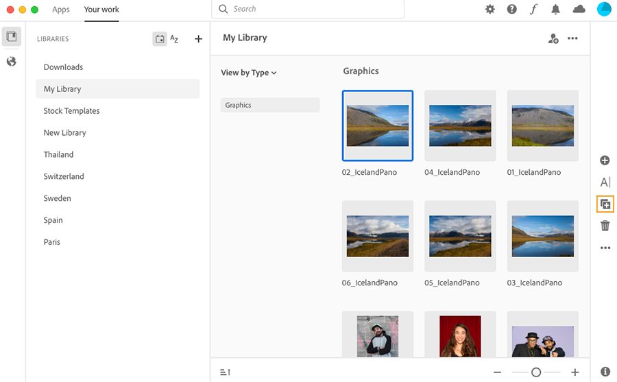 라이브러리에서 에셋 복제