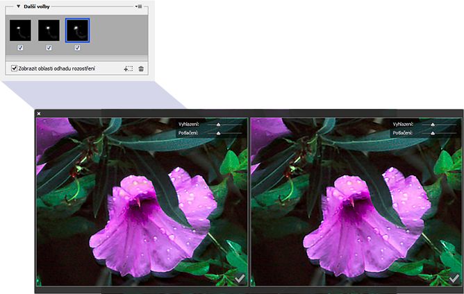 Práce s duplicitními stopami rozostření v aplikaci Photoshop