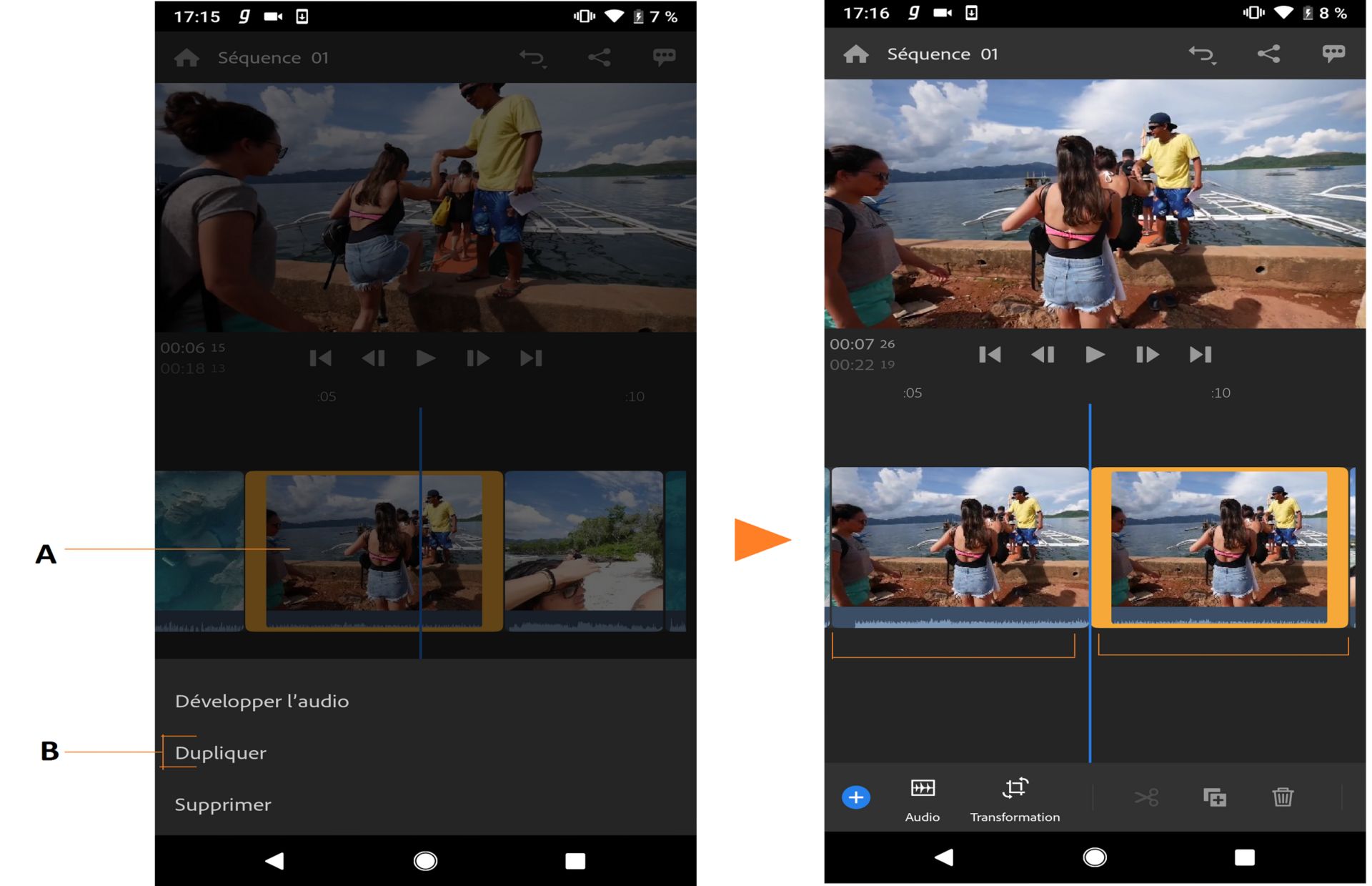 Duplication d’un élément