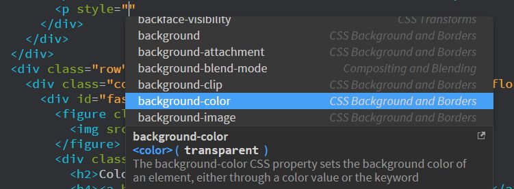 Conseils de code dynamiques pour l’attribut style