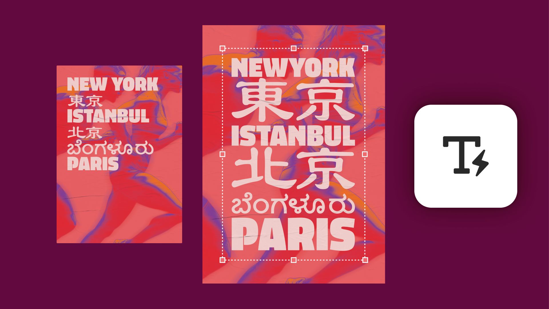 Návrh rozvržení textu a úprava formátování pomocí funkce Dynamický text na kontextovém panelu úloh