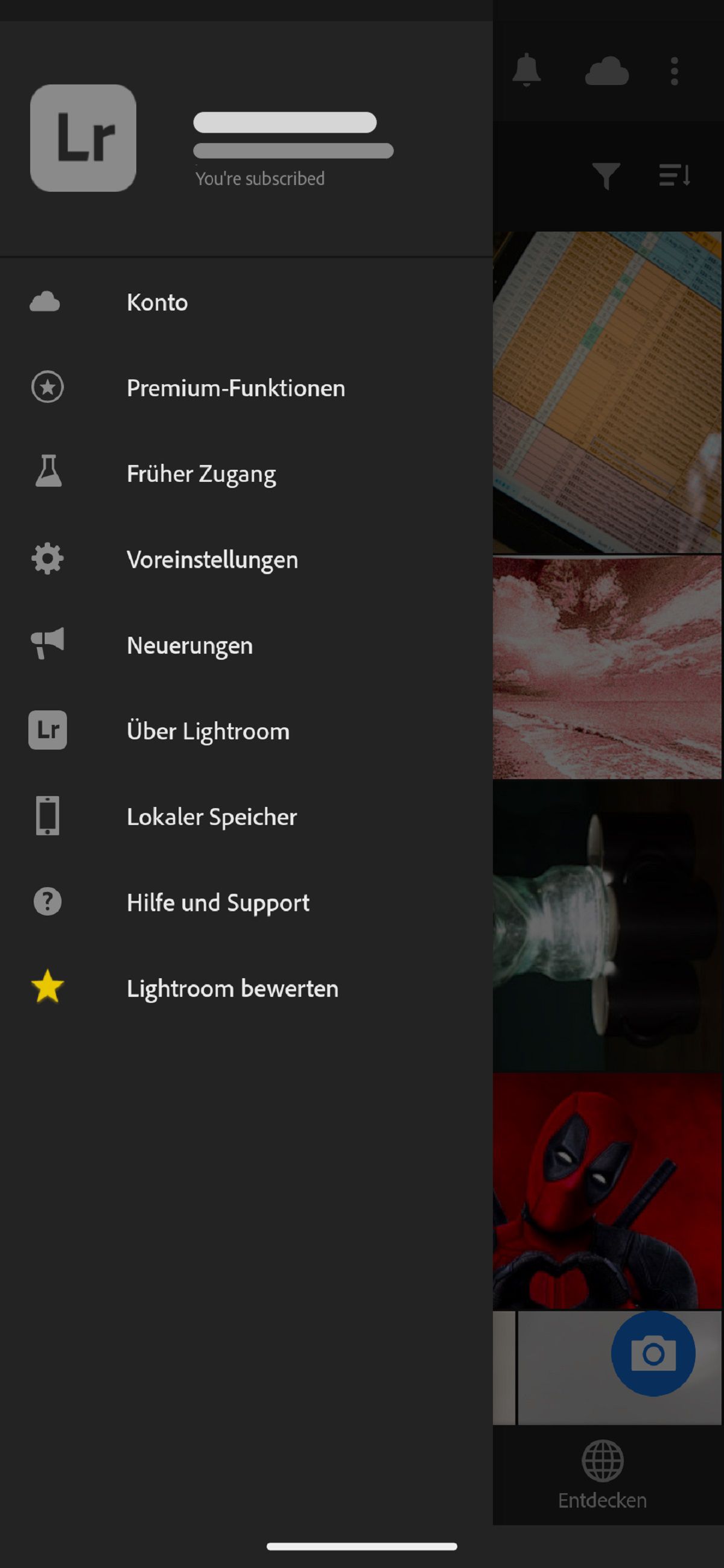 Anwendungsvoreinstellungen