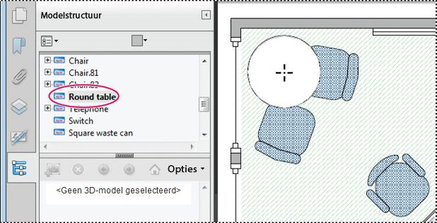 Gereedschap Objectgegevens in Acrobat