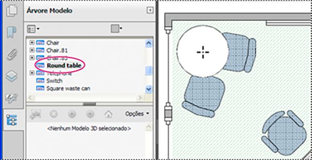 Ferramenta Dados do objeto no Acrobat