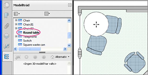 Verktyget Objektdata i Acrobat