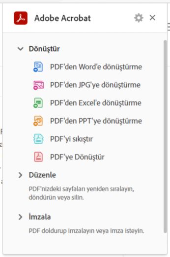 Acrobat araçları