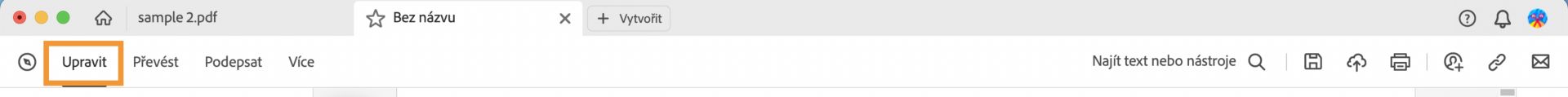 Nástroj Upravit