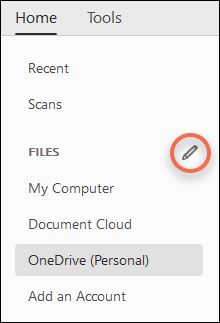 زر التحرير للحسابات عبر الإنترنت