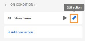 Edit a conditional action
