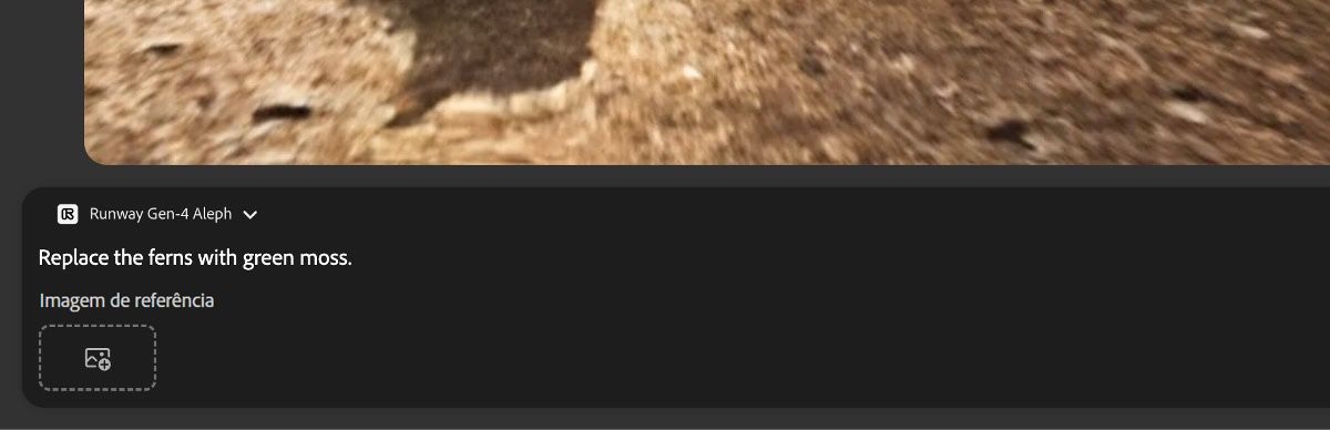 A barra de prompt tem um prompt de texto que diz - "Altere a cor das flores para tons de amarelo." 