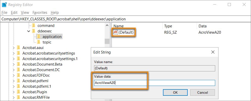 Upravte názov kľúča