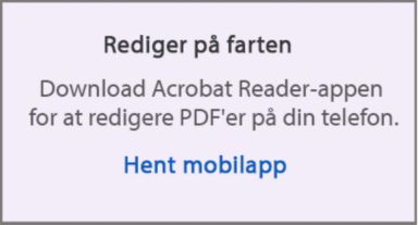 Rediger på farten med mobilappen