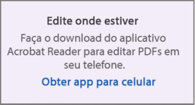 Edite em qualquer lugar usando o aplicativo para dispositivos móveis