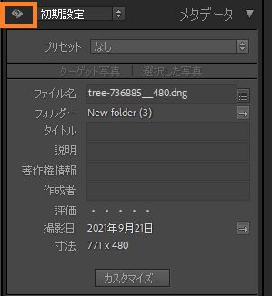 編集専用メタデータ 