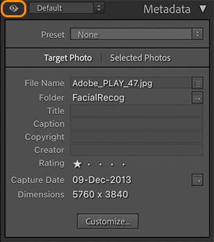Metadane w trybie Tylko edycja 