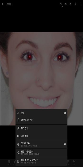 모바일용 Lightroom의 공유 화면에서 편집 다시 재생 옵션 만들기