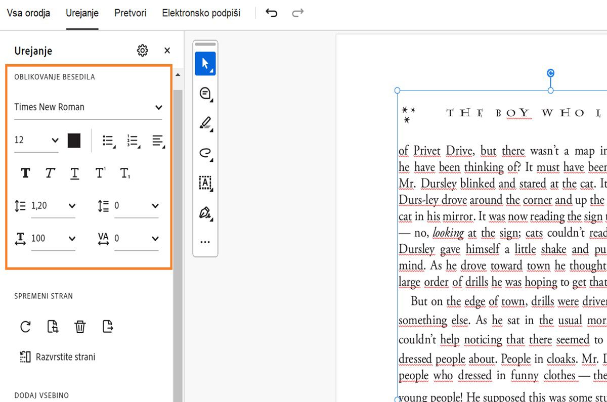 Možnosti oblikovanja