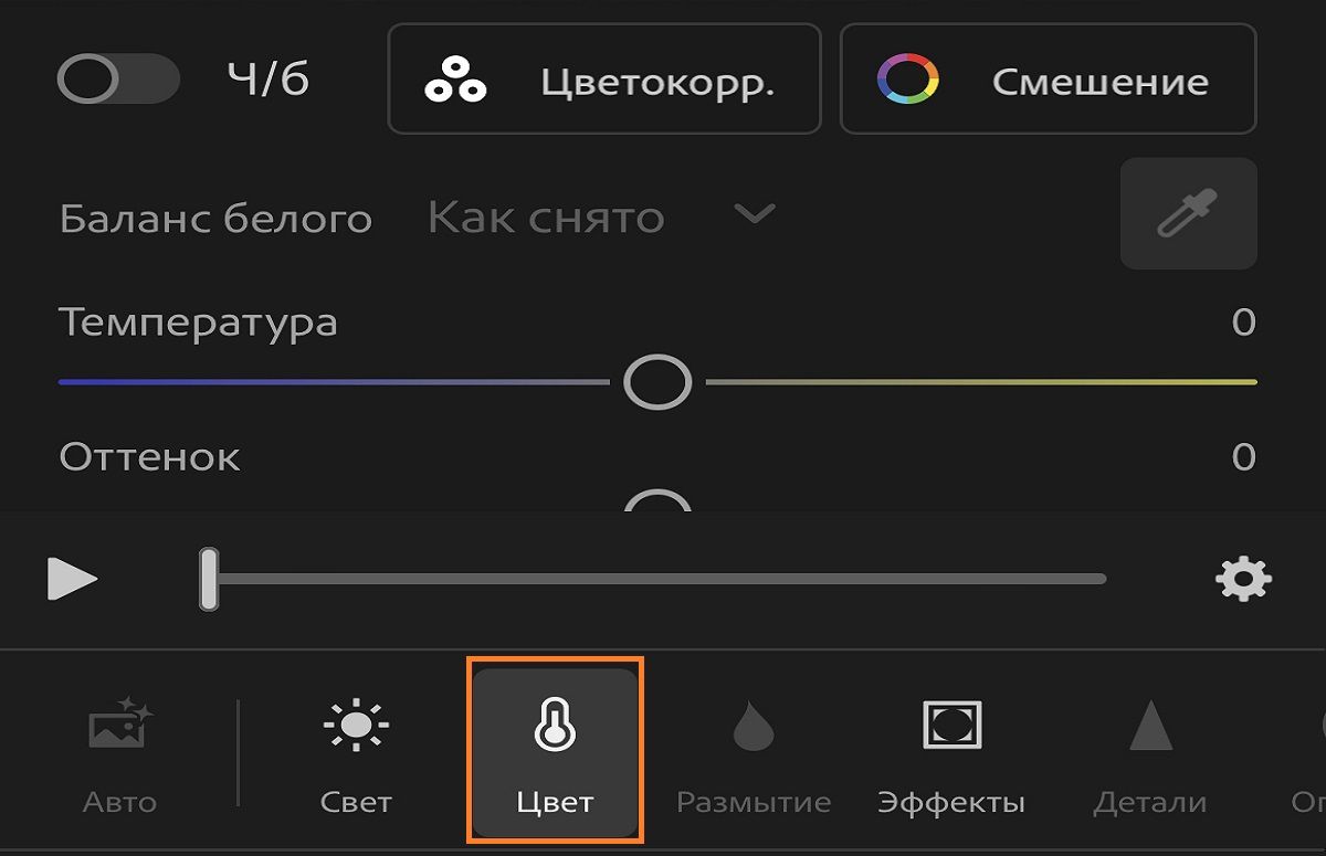 Редактирование видео в Lightroom для мобильных устройств (iOS)