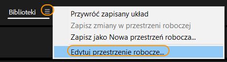 Edytuj przestrzenie robocze