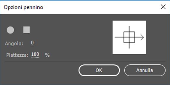 Modificare le opzioni pennino