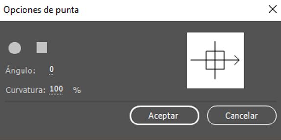 Editar opciones de punta