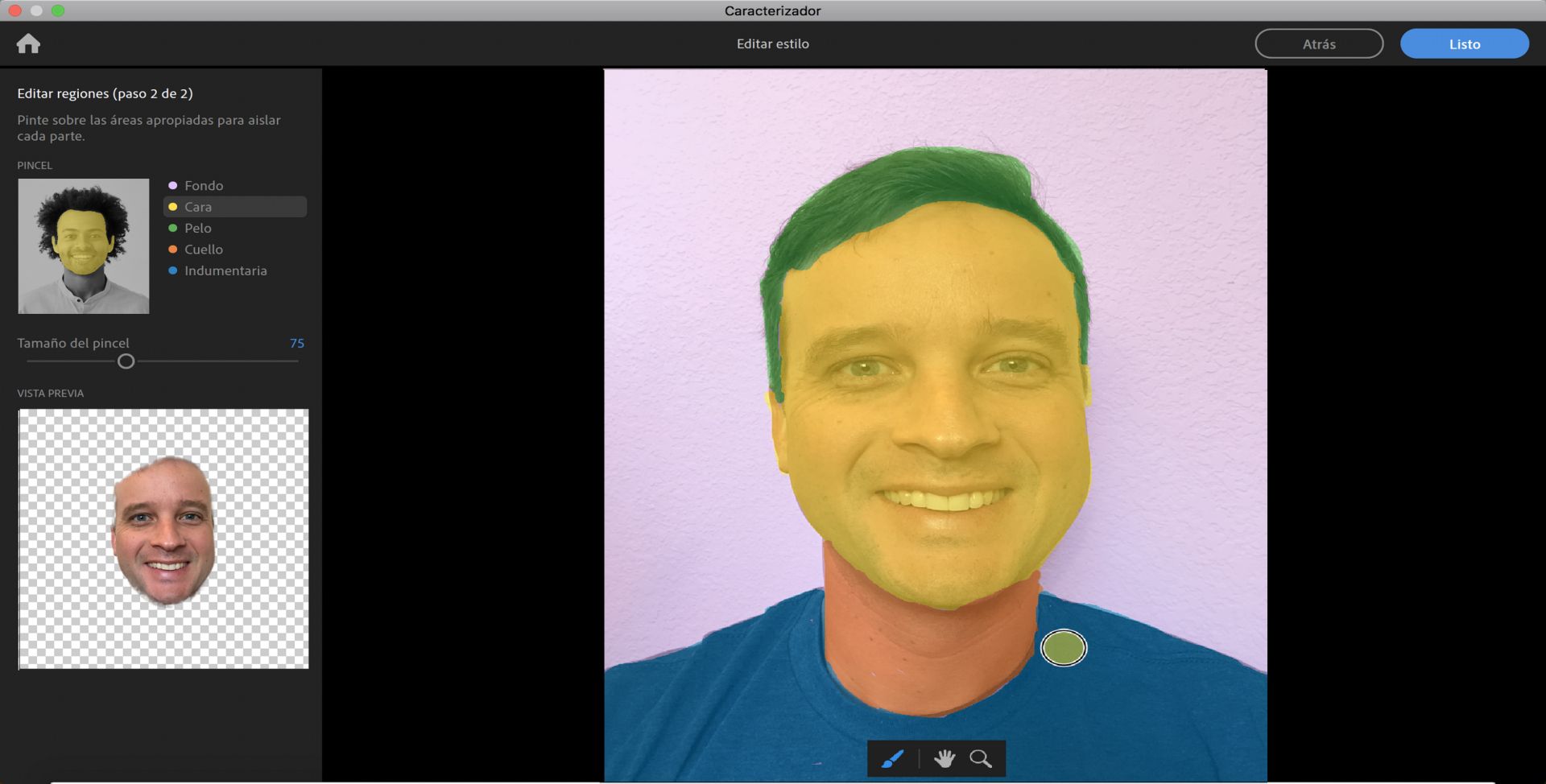 Edición de regiones