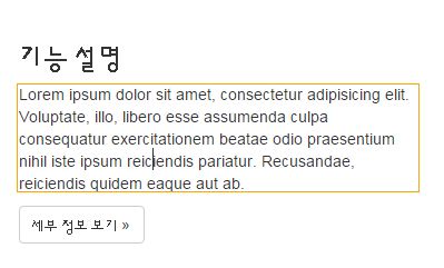 편집 모드를 나타내는 주황색 테두리