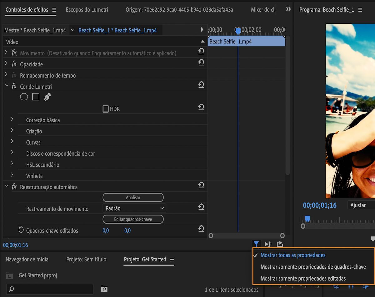 Filtrar propriedades