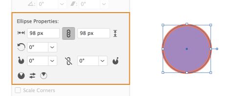 خصائص الشكل المباشر | الشكل البيضاوي