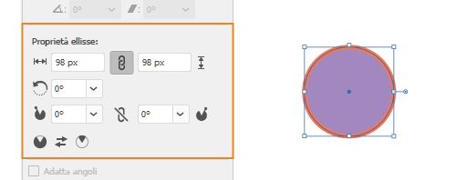 Proprietà delle forme dinamiche | Ellisse