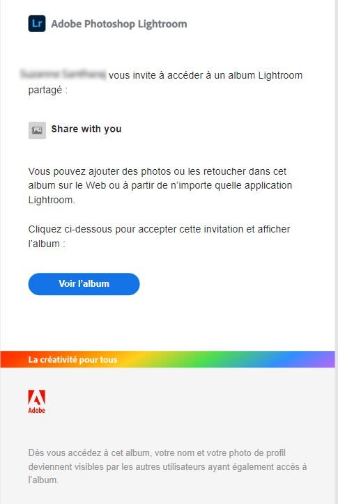 Invitation par e-mail 