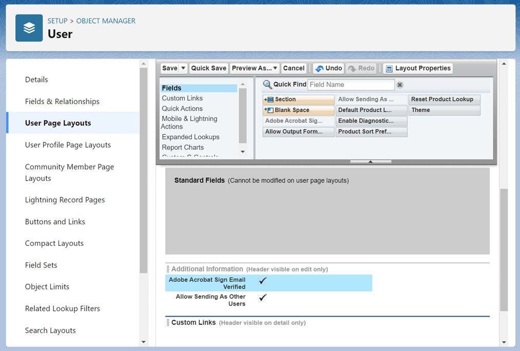 Acrobat Sign per Salesforce: abilitare l’invio per conto di altri