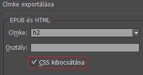 CSS készítése lehetőség
