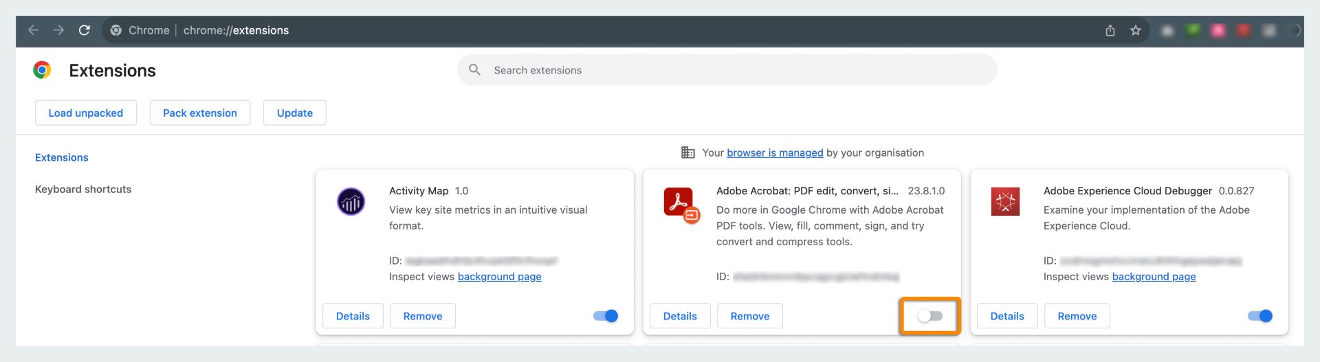 ההרחבה Adobe Acrobat - Create PDF