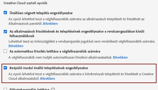 Fájlszinkronizálás letiltása