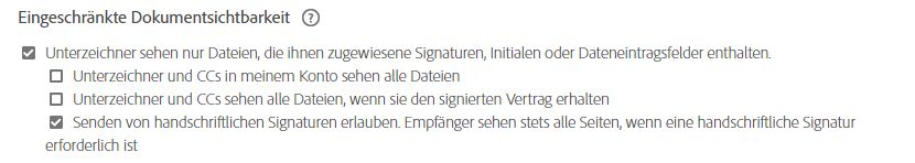 LDV für handschriftliche Signatur