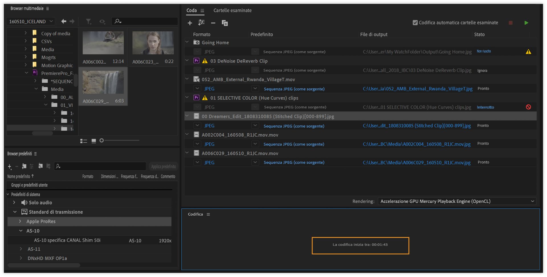 Conto alla rovescia per la codifica