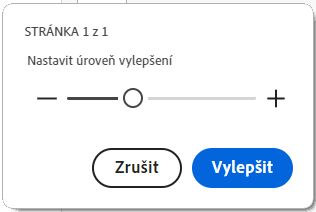 K vylepšení fotografií pořízených fotoaparátem mobilního zařízení použijte aplikaci Acrobat Reader pro počítače.
